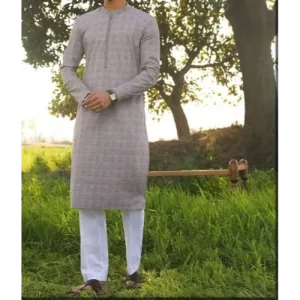 Self Design, Full Sleeves Kurta